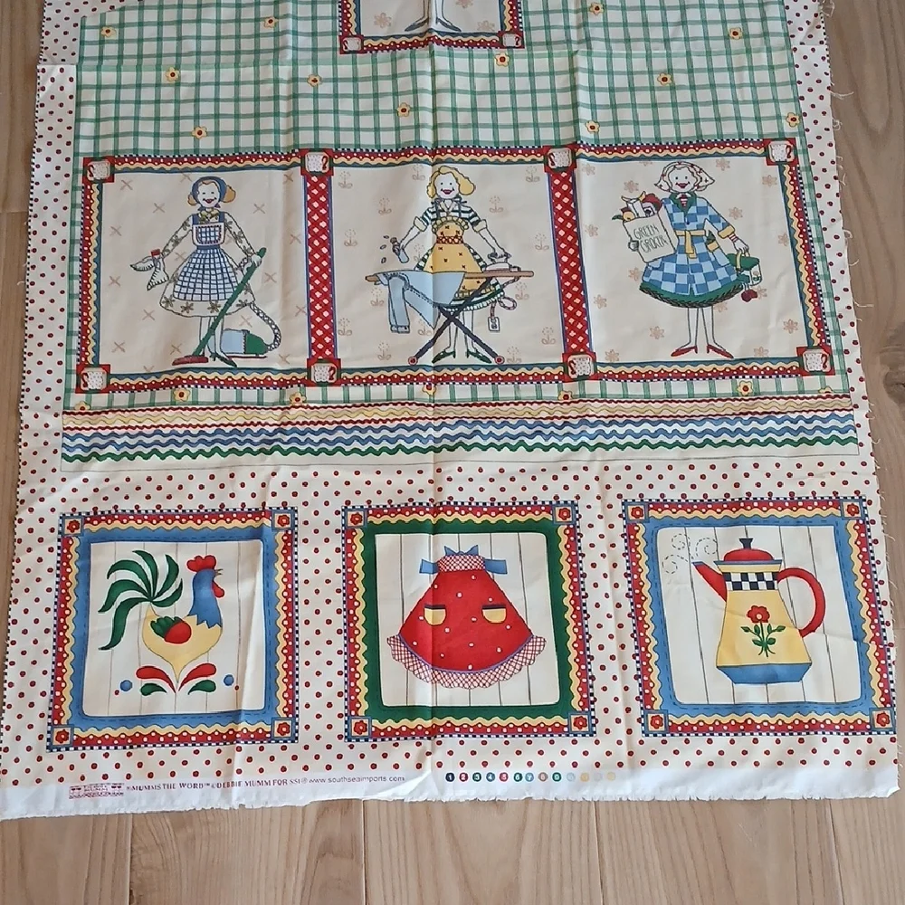 Debbie Mumm Fabric Apron/Oven Mitt/Pot Holder DIY 28